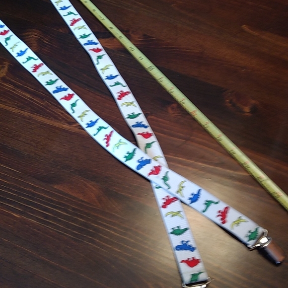 Vintage Dinosaur suspenders for kids - Picture 3 of 3